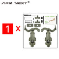 Auricular do tiro com rotação múltipla do ângulo, adaptador do trilho do arco, acessórios apropriados para auriculares táticos, EARMOR M31,M32,M30,M32H, 1-10 PCes