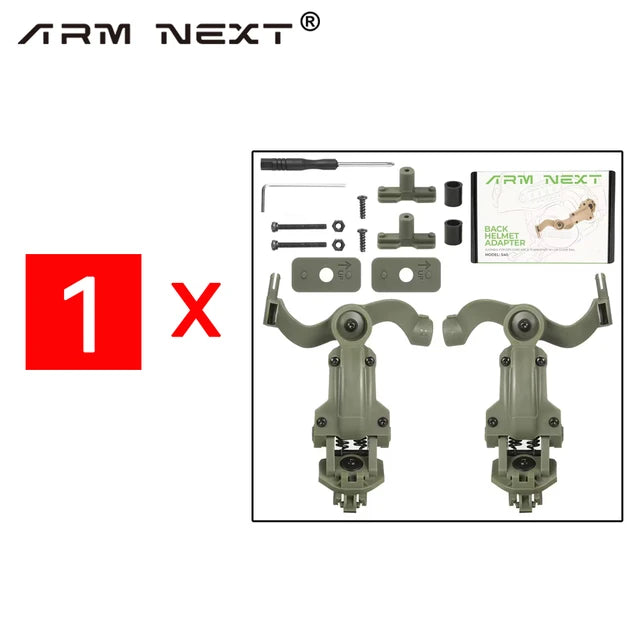 Auricular do tiro com rotação múltipla do ângulo, adaptador do trilho do arco, acessórios apropriados para auriculares táticos, EARMOR M31,M32,M30,M32H, 1-10 PCes