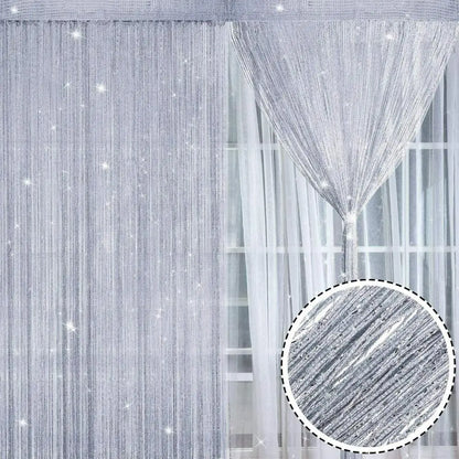 2M*1M String Curtain Panels Door Fly Screen Hanging Beaded Curtains Room Divider Net