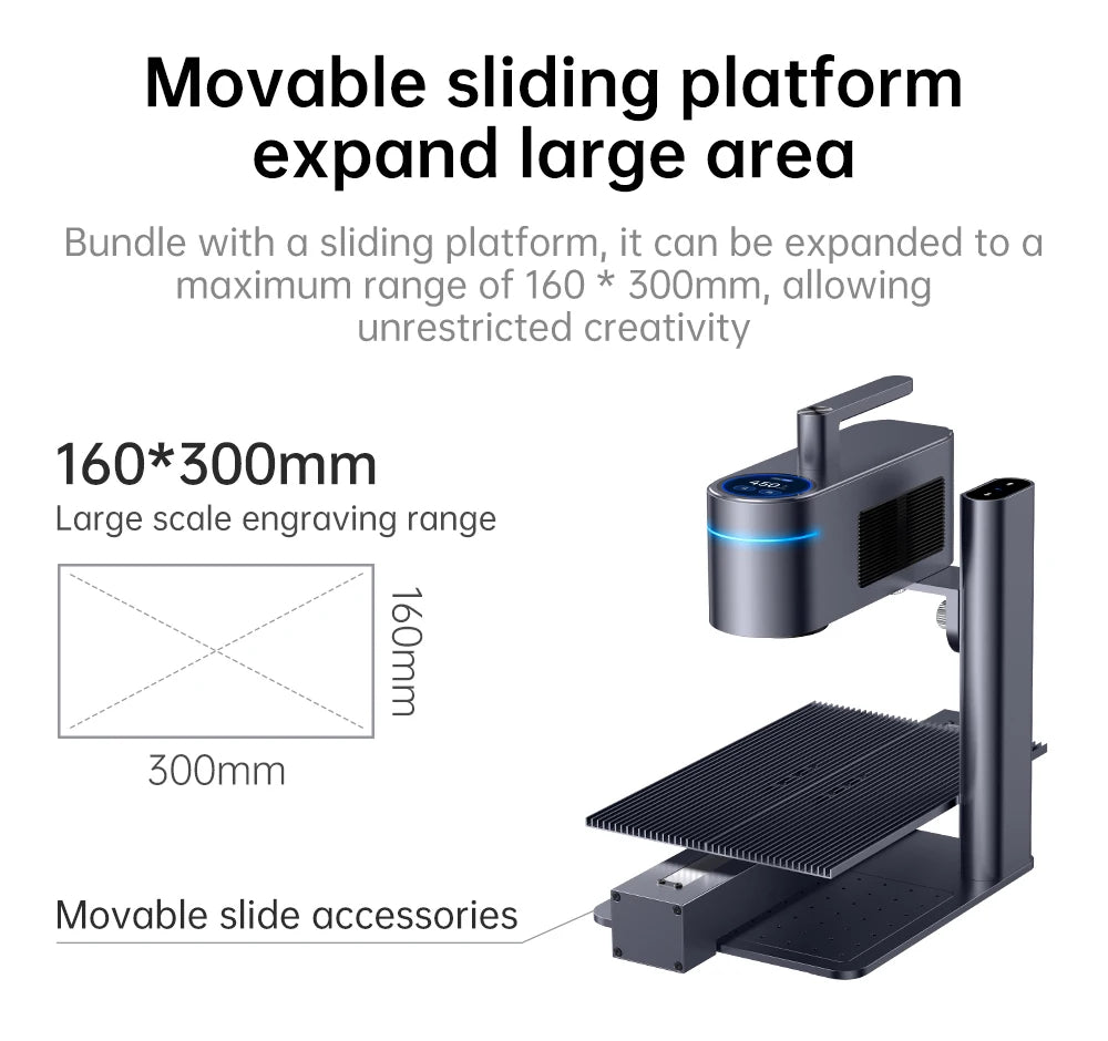 LASERPECKER 4 LP4 Laser Engraving Machine for All Materials Dual Light Laser Engraver Portable for Metal Wood Plastic Carving