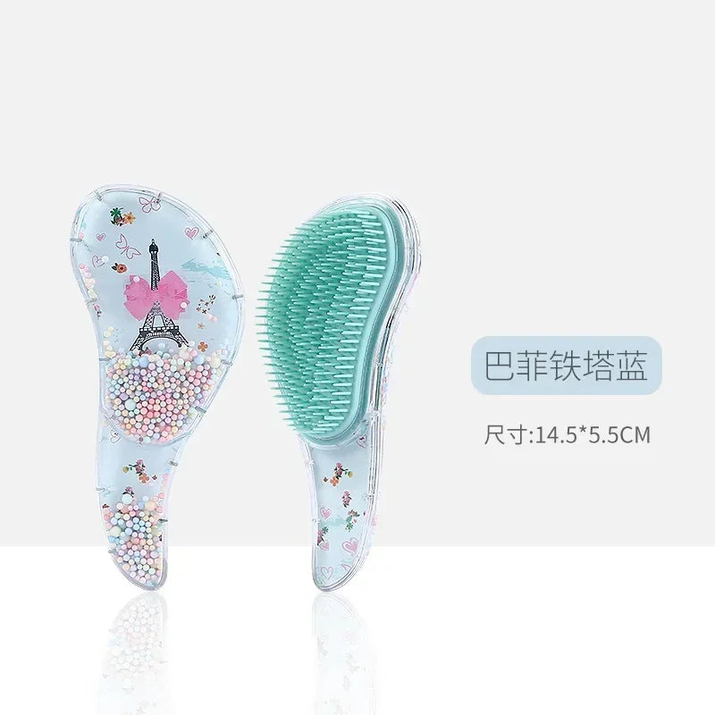 Children's Hair Smoothing Comb Anti-static Massage Hair Brush Tangle Detangle Shower Massage Hairbrush Comb Salon Hair Styl Tool