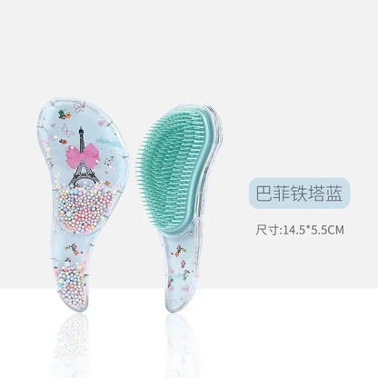 Children's Hair Smoothing Comb Anti-static Massage Hair Brush Tangle Detangle Shower Massage Hairbrush Comb Salon Hair Styl Tool