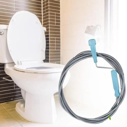 Flexível Metal Primavera Pia Draga Auger, dreno limpador, encanamento Serpente tamanço removedor, ultra-longo esgoto