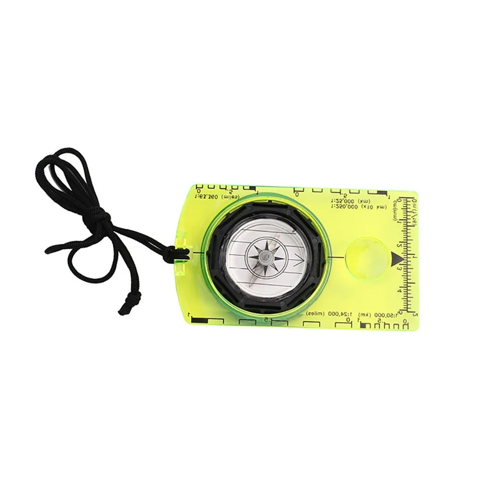 Brújula de orientación impermeable para lectura de mapas, brújula de placa base para actividades al aire libre, senderismo, caza, navegación, acampada, equipo de supervivencia.