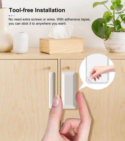 GIRIER Smart Door and Window Sensor ZigBee 3.0 Wireless Contact Detector for Smart Home Security Works with Home Assistant MQTT