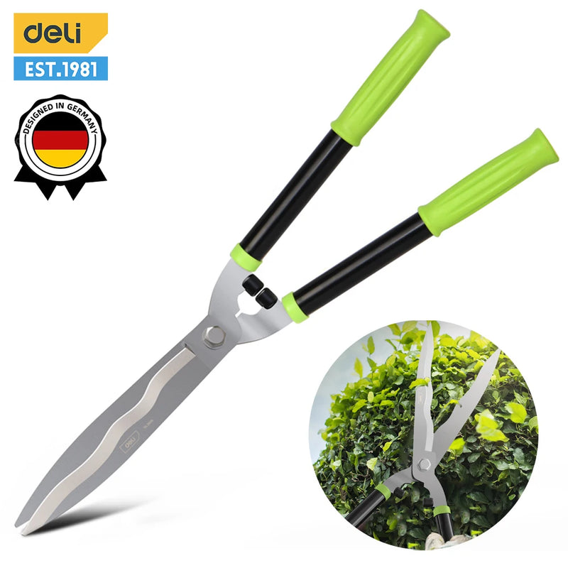Deli Gardening Scissors Hedge Shear Pruner Shears Garden Tools SK5 Lawn Special Hedge Shears Pruning Branches for Plant Cutter