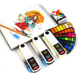 18/24/36/42 Colors Solid Watercolor Paint Set Professional Folding Water Color Pigment Brush Pen for School Art Supplies