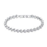 Cubic Zirconia Crystal Tennis Bracelets for Men and Women, Gold Color, Silver Color Bracelet, Luxury Chain Jewelry Gifts 