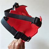 Máscara de cosplay do Capuz Vermelho (Jason Todd) do anime, super-herói, meia máscara facial, capacete, acessório de Halloween unissex para adultos, adereço para festa à fantasia.