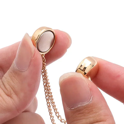 DIY Sewing Supplies Hooks Chain Magnetic Buckle Exquisite Brooch Buckles Roll Up Pants Legs Alloy Change Shorts Trouser Legs