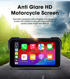 5" Portable Motorcycle Navigation GPS Wireless Carplay&Android Auto Moto Monitor IPX7 Waterproof Display Dual Bluetooth 5.0