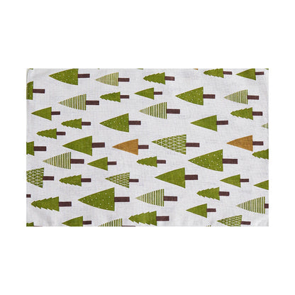 4 Pcs/Set Simple Tableware Mat Rectangle Individual Placemats Heat Insulation Dining Table Mat Table Decoration And Accessories