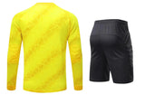 Men Kid 2024 Soccer Goalkeeper Uniform Protective Sponge Long Sleeve Football Training Goalkeeper Top Soccer Jersey Pants Custom