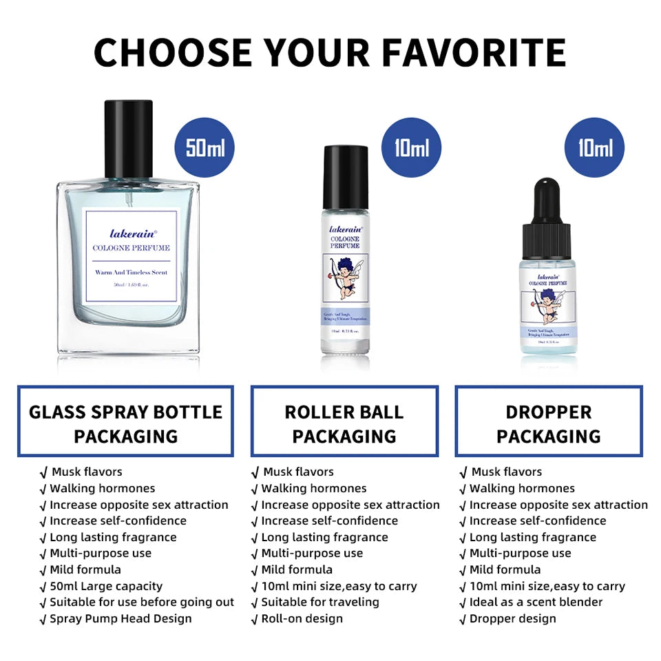 Charming perfume for men Cologne for Men Perfume Man 50ml  with Unique Scent Formula Pheromone Perfume Attract Women