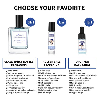 Charming perfume for men Cologne for Men Perfume Man 50ml  with Unique Scent Formula Pheromone Perfume Attract Women