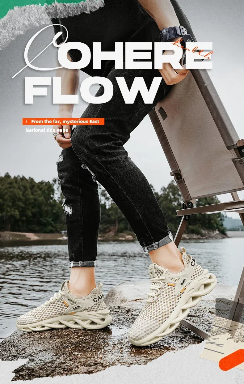 Men's Summer Mesh Sneakers - Breathable for Casual Outdoor Running Tennis Hiking & Luxury Platform Loafers Style