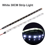 1/4/10 30CM LED Strip Lights Car Styling Decorative Ambient Light 15SMD Waterproof LED Flexible Atmosphere Light Red Yellow Bule