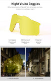 Men Women Polarized 4 Lens Sunglasses Cycling Bike Glasses Bicycle MTB Goggle Outdoor Sport Eyewear Anti-Glare Uv400 Equipment
