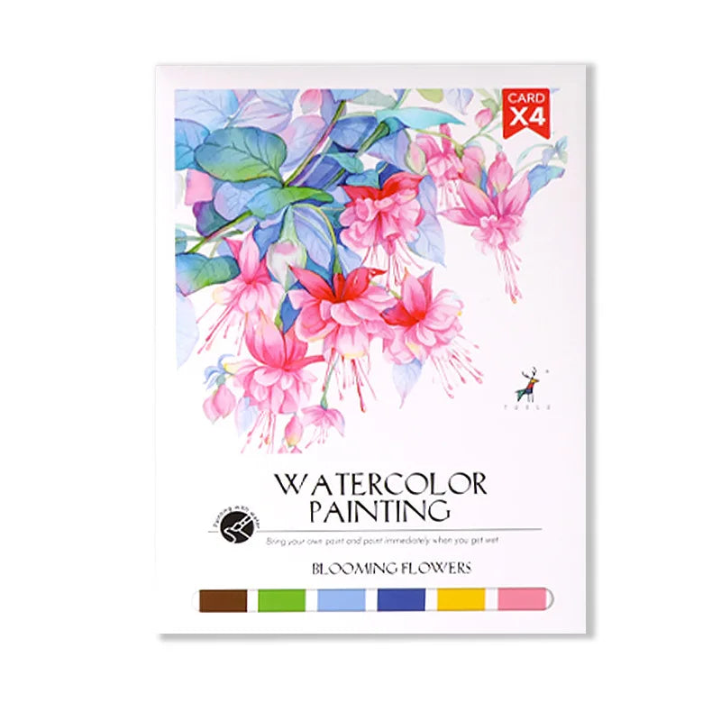 Bview Art Parent-Child Gouache Painting Kit with Watercolor Pads, DIY Coloring Notepad for Kids & Stress Relief Art Supplies