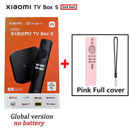 Original Global Version Xiaomi TV Box S 2nd Gen 4K Ultra HD 2G 8G WiFi BT5.2 Google TV Cast Netflix Smart TV Box Media Player
