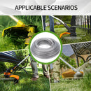 COSY 3mm Steel Wire Nylon Line Brushcutter Trimmer Rope Lawn Mower Cord Wear-resistant Sharp Replacement Garden Tool Accessory