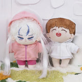 For Labubu Casual Sweatsuit Set Comfy Clothes for Labubu 15/17cm Dolls Featuring Ribbed Hem Details Fashion Doll Accessories
