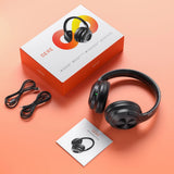 Wireless headphones QERE E80 Earphone bluetooth 5.3 ANC Noise Cancellation Hi-Res Audio Over the Ear Headset 70H 40mm Driver2.4G