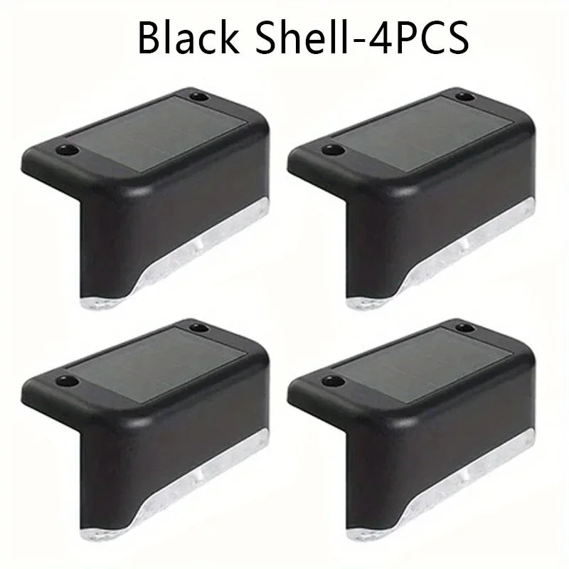 16 PCs of solar outdoor deck lights commercial street LED step lights suitable for balconies terraces stairs fences lanes paths