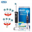 Oral B Vitality Cross Action Electric Toothbrush Rechargeable With 2 Minutes Timer Rotation Clean White Teeth Black/White Brush