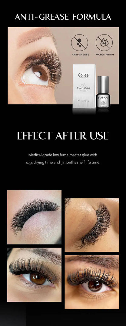 Gollee Fast drying 0.5s Glue for Eyelash Extension Quickly Dry False Eyelash Adhesive Supplies Glues For Salon Makeup Tools