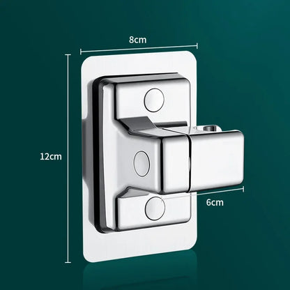 Soporte para cabezal de ducha de ABS, para montaje en pared, autoadhesivo, ajustable, giratorio, de mano, accesorios de baño
