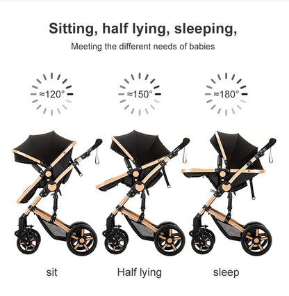 Cochecitos 3 en 1, cochecito de bebé, asiento de coche, cochecito de viaje, cochecito para recién nacidos, paisaje alto, artículos para madres, niños y bebés.