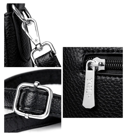 Genuine Brand Women's Soft Leather Shoulder Bags Luxury Designer Crossbody Bags Ladies Casual Tote Bag Messenger Commuting Sac