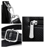 Genuine Brand Women's Soft Leather Shoulder Bags Luxury Designer Crossbody Bags Ladies Casual Tote Bag Messenger Commuting Sac