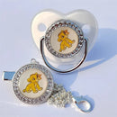 2024 Shiny Baby Pacifier Clamp Miniso Lion King BPA-Free Dummy Unique Designed Baby Shower Gift Pacifiers for Babies 0-18 Months 