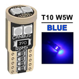 2/4/6/10/20 Pieces CANBUS T10 W5W LED Bulbs for Car Interior Dome Door Map Trunk License Plate Lights 12V 3030SMD White Yellow