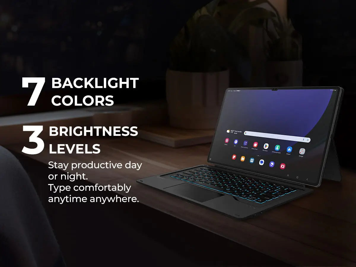 Keyboard Magnetic Detachable Book Cover Style Keyboard Multi-Touch Trackpad Wireless Keyboard For Samsung Galaxy Tab S9 Ultra