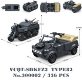 Military WW2 Tanks Tiger Sherman T34 Panzer Vehicle Airplane Army Soldier Weapons Model Building Block Brick Children Kids Toys