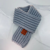 Bufanda gruesa para niños, cálida y resistente al viento, de punto, para invierno, accesorios para mantener el calor, 2024