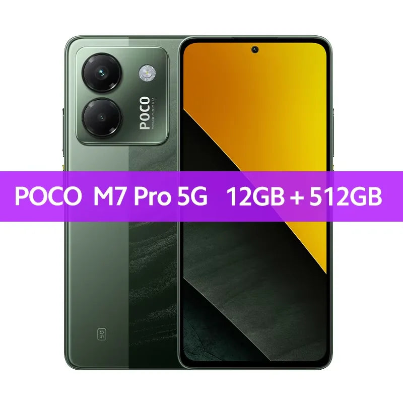 Global Version POCO M7 Pro 50MP Camera MTK Dimensity 7025-Ultra 120Hz FHD+ Eye-care AMOLED Display NFC 5110mAh Battery