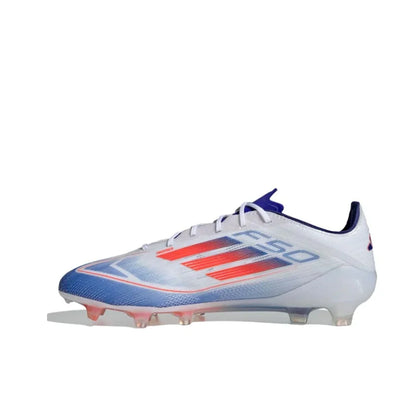 Adidas F50 Elite FG Low-Top Men football boots Cushioning rebound Soccer shoes Light and flexible sneaker Soft and cosy blue