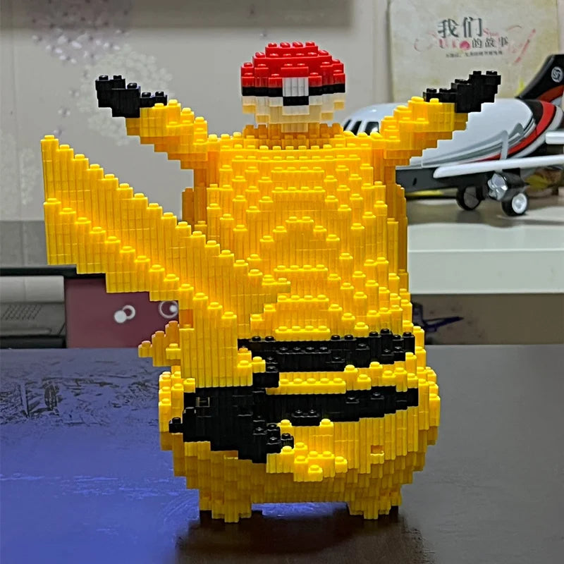 5210 piezas Anime Pokémon Pikachu Diamante Micro bloques de construcción juegos modelo mini ladrillos figura difícil descompresión juguetes regalo