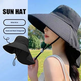 Protection Sun Hat Polyester Fiber Wide Brim with Neck Cover Cooling Quick Dry for Beach Hiking Fishing Gardening Outdoor Activities