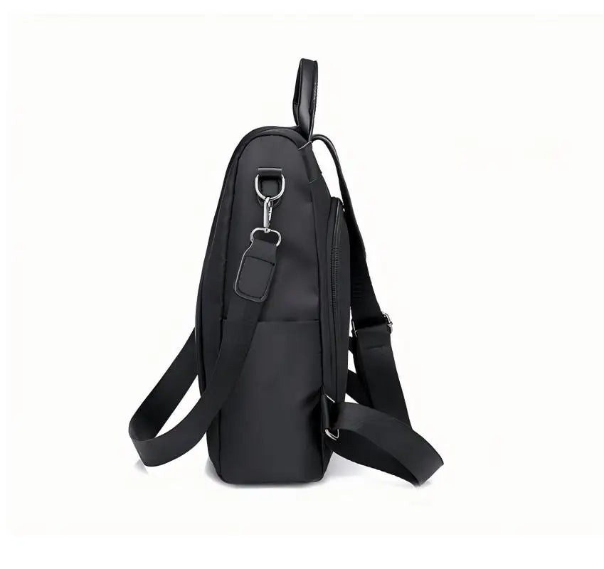 Homefish New Women's Multifunction Backpack Casual Solid Color School Bag For Girls Fashion Detachable Strap Travel Shoulder Bag