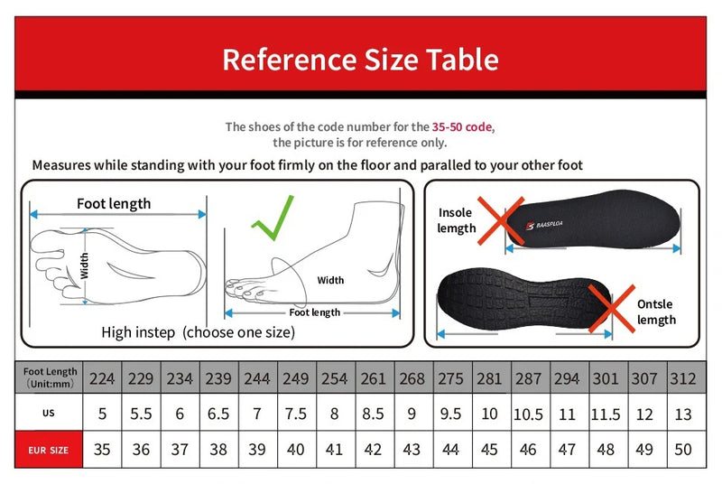 Baasploa Men's Anti-Skid and Wear-Resistant Hiking Travel Shoes Fashion Waterproof Outdoor Sneaker Comfortable Male Sport Shoes