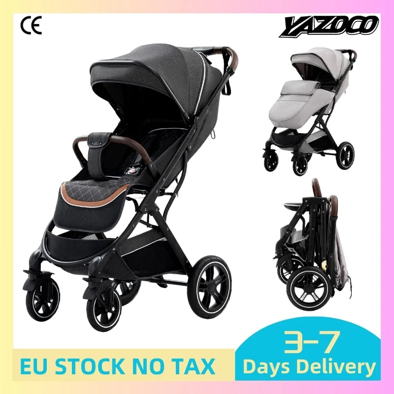 Baby Stroller High Landscape Portable Ultra-lightweight Newborn Travel Shock-absorbing Stroller newborn rocker For 0-4 Year Old