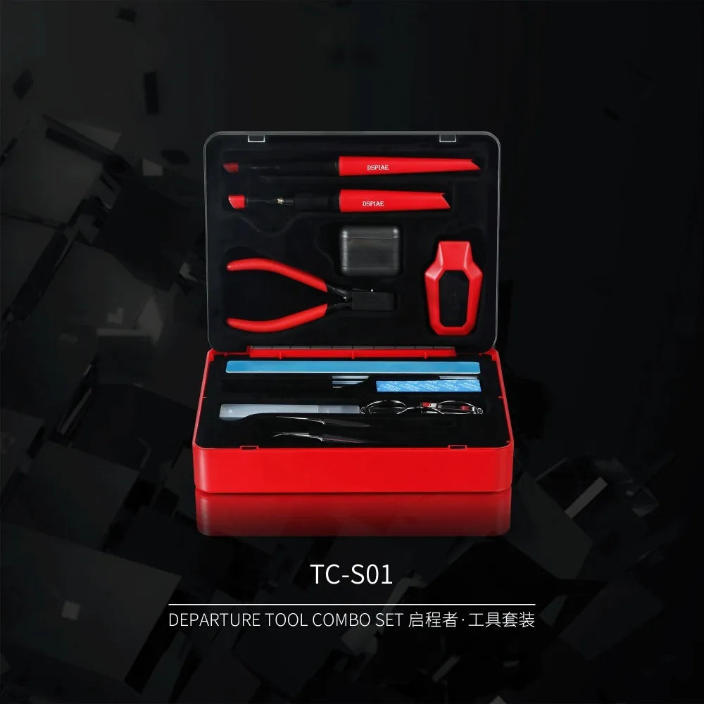 DSPIAE TC-S01 Departuretool Combo Multifunctional Model Tool Set Gundam Assembly Handmade Scissors Sandpaper Tweezers Beginner