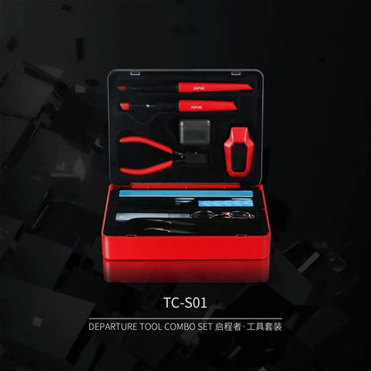 DSPIAE TC-S01 Departuretool Combo Multifunctional Model Tool SET Gundam Assembly Handmade Scissors Sandpaper Tweezers Beginner