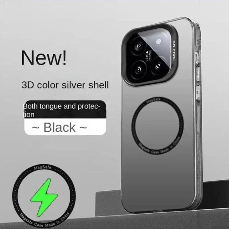 For Xiaomi 15T Pro 15 T Magsafe Wireless Charging Matte Hard Cover for Xiaomi Mi 14T 15TPro Shockproof Protection Magnetic Case