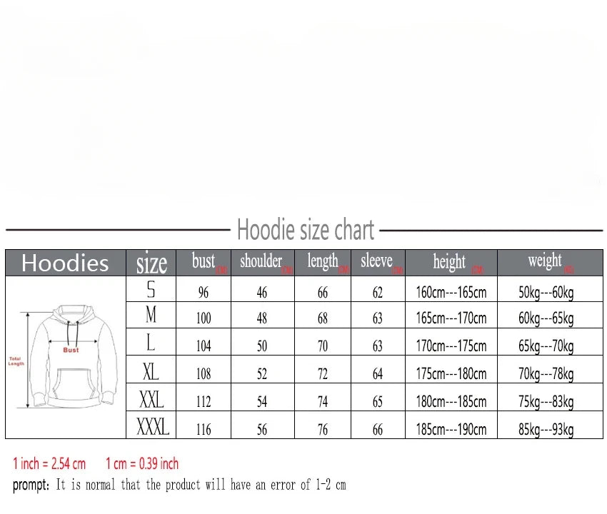 Men's and Women's Hoodie Sweatshirt Fashion Print Black Gray Pink Hooded Hip Hop Wool Hoodie Men's Brand Hoodie Street Clothing